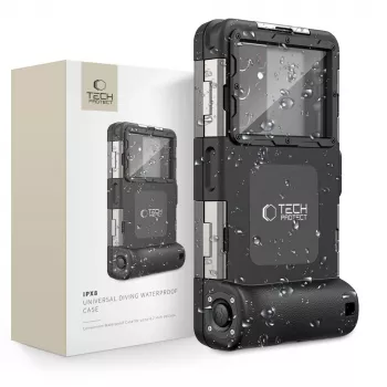 TECH-PROTECT Funda Sumergible Impermeable Universal IPX8 Negra