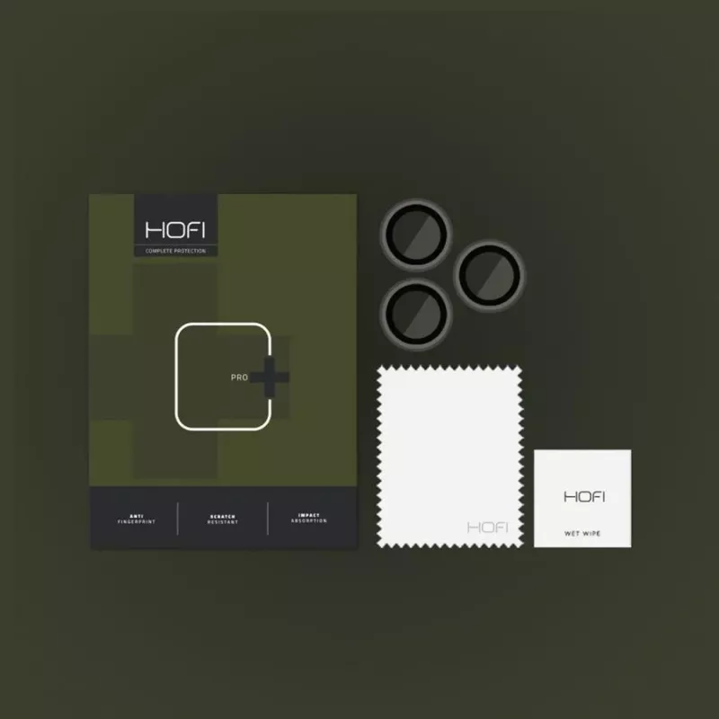 HOFI CamRing Pro+ protector de lente de cámara para iPhone 14 Pro / 14 Pro Max, negro
