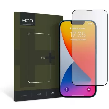 HOFI Glass Pro+ Protector de Pantalla de Cristal Templado para Apple iPhone 13 / 13 Pro / 14, Negro