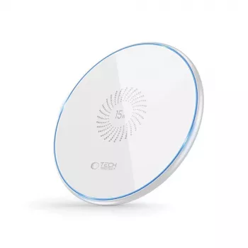 TECH-PROTECT QI15W-C1 Cargador Inalámbrico 15W Blanco