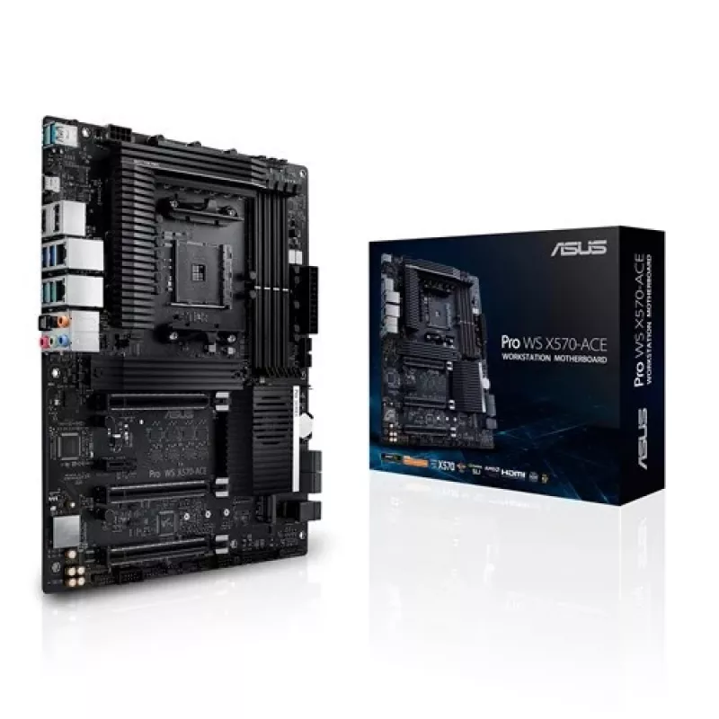 ASUS Pro WS X570-ACE Placa base para estación de trabajo - AMD AM4 - DDR4 - ATX - Doble Gigabit LAN