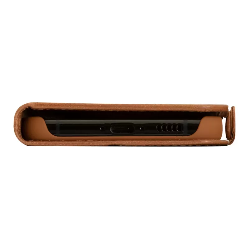dbramante1928 Copenhagen Funda tipo flip para Samsung Galaxy A54 - Piel plena flor - Marrón claro
