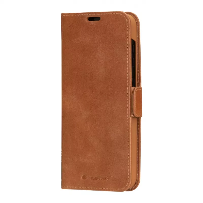 dbramante1928 Copenhagen Funda tipo flip para Samsung Galaxy A54 - Piel plena flor - Marrón claro