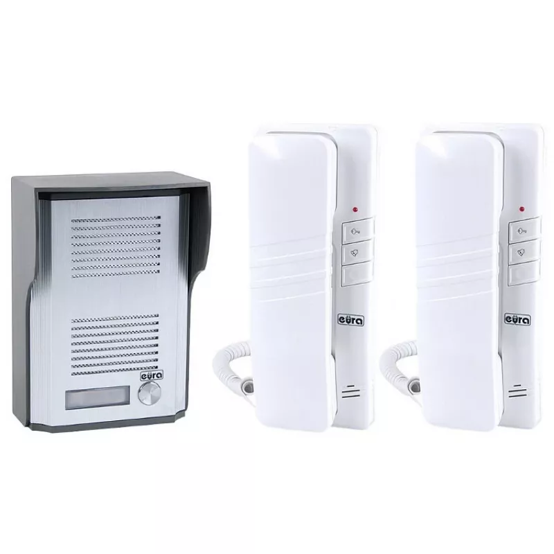 EURA ADP-48A3 (RL-3203CC) Portero automático con cable - Blanco/Plata