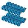 StarTech.com Cat6 Keystone Jack Pack de 24, Acoplador Keystone RJ45 Ethernet, Toma de pared UTP Cat6, 90 grados 110 Punch Down, Azul