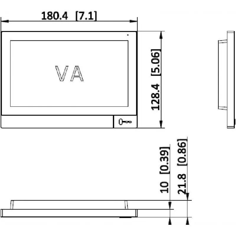 Hikvision DS-KH8381-TE1 Monitor interior de portero automático IP con pantalla táctil de 7