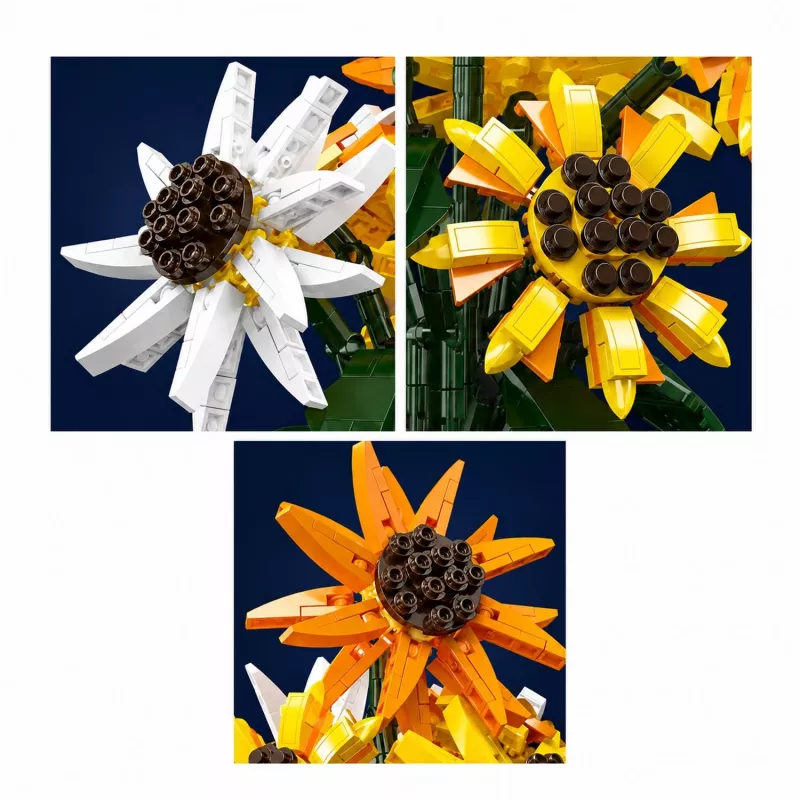 Mould King Sunflower Potted 24111 Set de bloques de construcción (854 piezas)