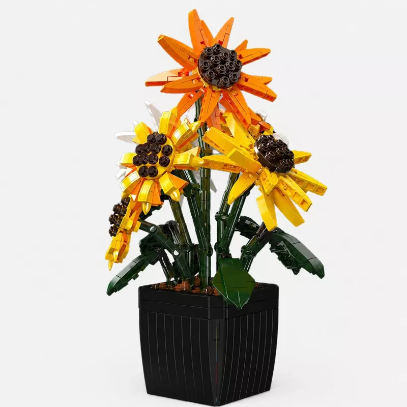 Mould King Sunflower Potted 24111 Set de bloques de construcción (854 piezas)