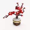 Mould King Plum Blossom Botanical 24120 Set de bloques de construcción (393 piezas)