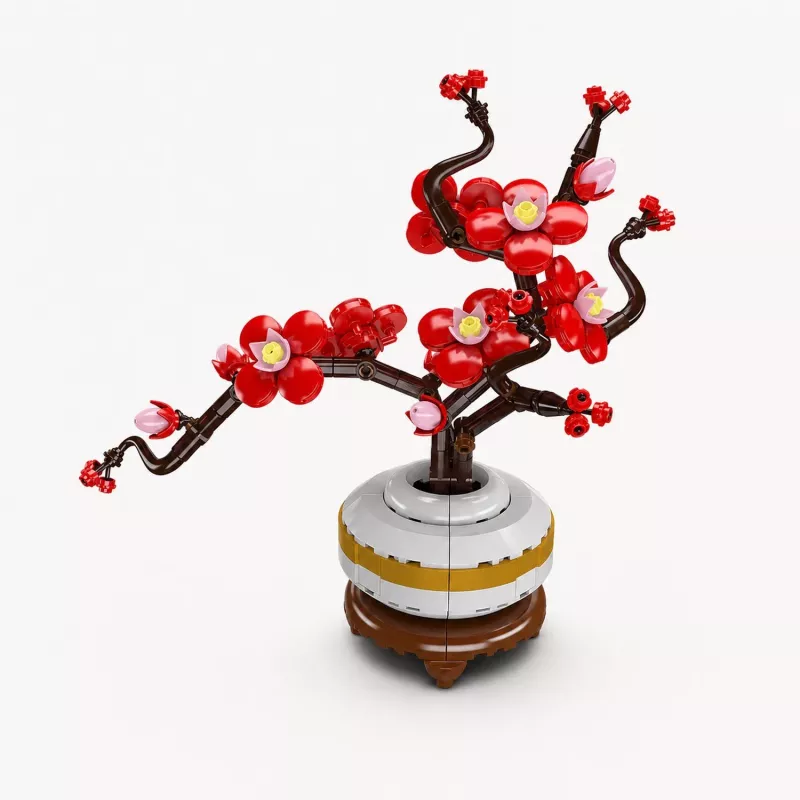 Mould King Plum Blossom Botanical 24120 Set de bloques de construcción (393 piezas)