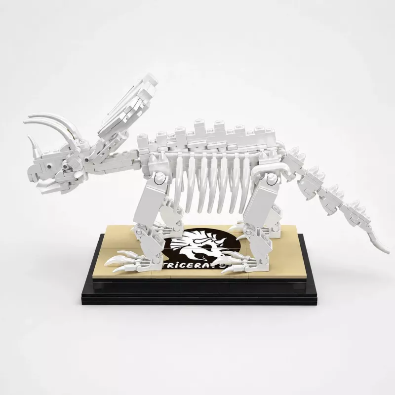 Mould King Triceratops Dinosaur Fossil 29006 Set de bloques de construcción (397 piezas)