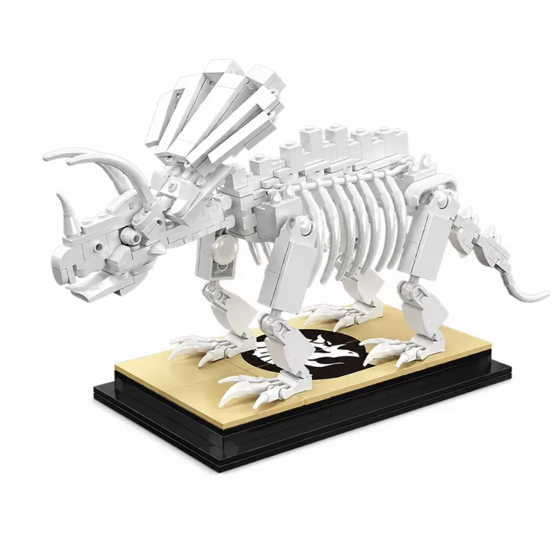 Mould King Triceratops Dinosaur Fossil 29006 Set de bloques de construcción (397 piezas)