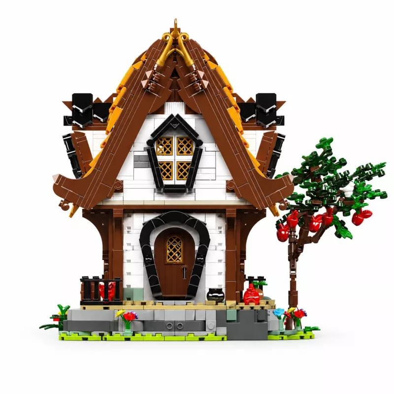 Mould King Medieval World Log Cabin 16054 Set de bloques de construcción (2192 piezas)