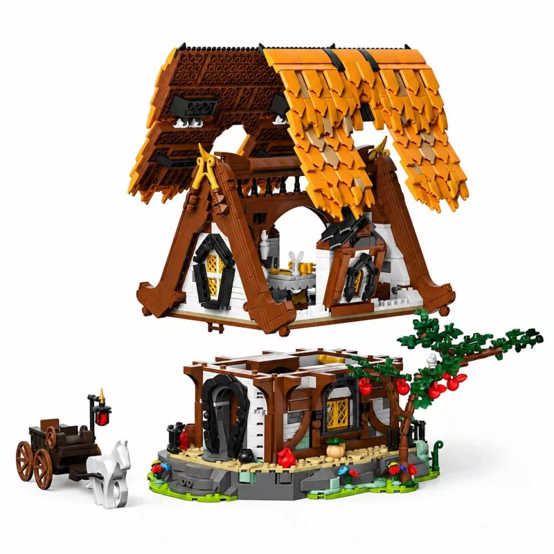 Mould King Medieval World Log Cabin 16054 Set de bloques de construcción (2192 piezas)