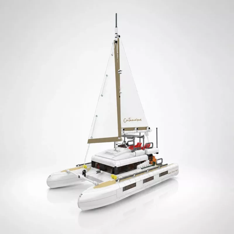 Mould King Katamaran Velero 10217 Set de bloques de construcción (890 piezas)