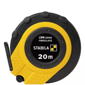 STABILA LBM 2000 cinta métrica de fibra de vidrio con carcasa cerrada 20 m