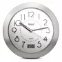 Mebus 41964 reloj de cuarzo de baño - blanco, analógico, silencioso, resistente a salpicaduras