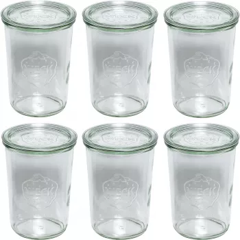 WECK tarro de boca ancha 850 ml set de 6 uds.