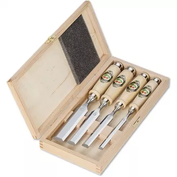 Kirschen set de formones 4 piezas 1141 HK en caja de madera