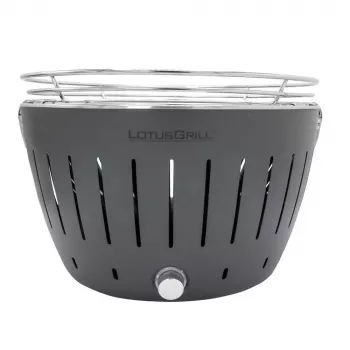 LotusGrill G340 parrilla de mesa de carbón 32 cm antracita con USB