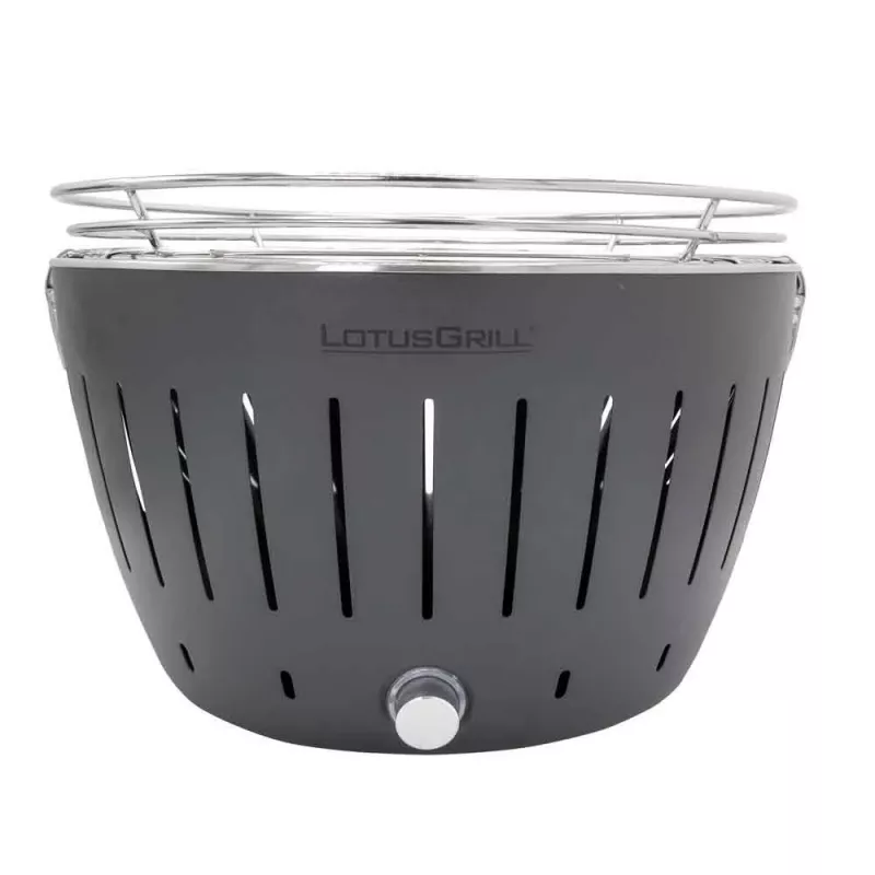 LotusGrill G340 parrilla de mesa de carbón 32 cm antracita con USB