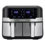 HEINRICH'S HFR 8214 freidora de aire doble 2 x 4,5 L = 9,0 L 1300-2400 W negro-plata