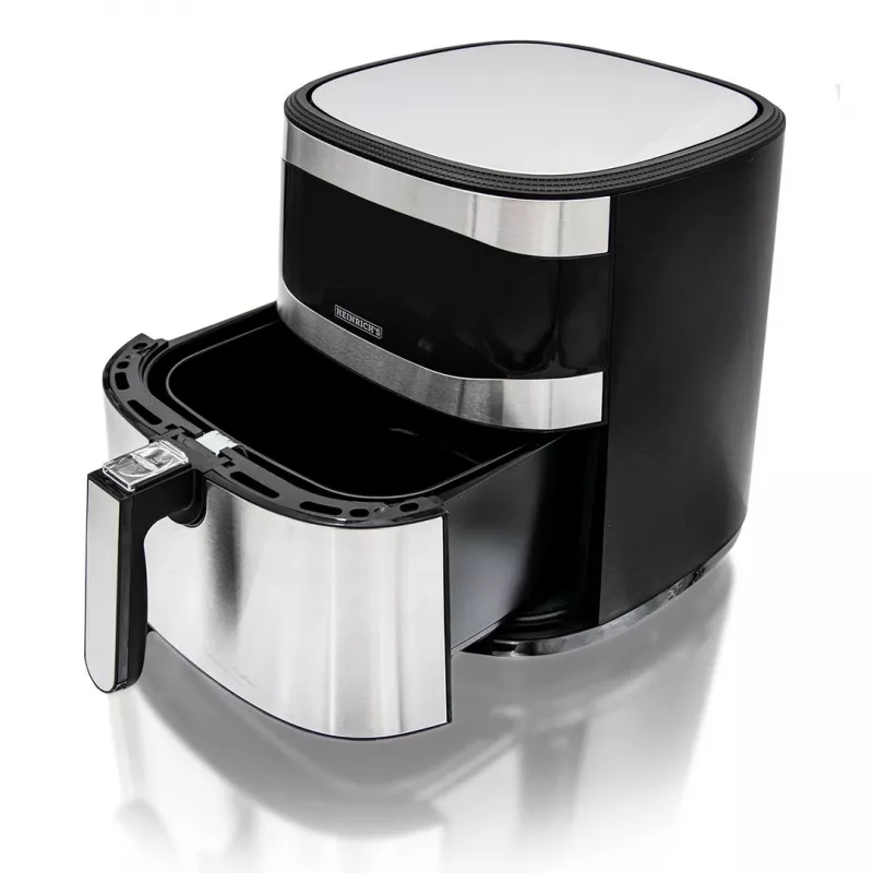 HEINRICH'S HFR 8205 freidora de aire 8,0 L 1800 W negra y plata