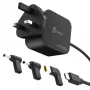 J5CREATE cargador mini GaN PD USB-C 67W con 3 tipos de conectores DC