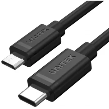 UNITEK cable USB-C a Micro USB 1m negro Y-C473BK