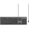 UNITEK SlimTap teclado de oficina con cable, USB-A, gris