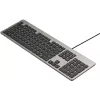 UNITEK SlimTap teclado de oficina con cable, USB-A, gris