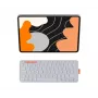 Logitech Flip Folio funda con teclado para Apple iPad Air 13 inch (M2, M3) - gris claro - distribución QWERTZ alemana