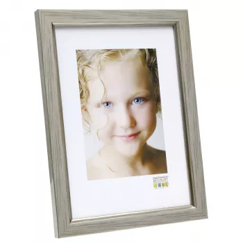 Deknudt S46AD1 marco de fotos individual 10x15 cm plata MDF plástico