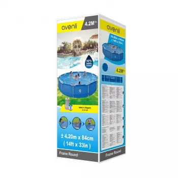 AVENLI Conjunto de piscina redonda 427x84