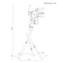 Maclean Soporte de suelo para TV, 27-55 pulgadas, VESA máx. 200x200, máx. 60 kg, Blanco, MC-181 W