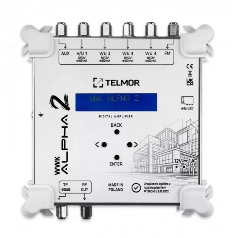 TELMOR WWK-ALPHA-2 Amplificador de canal digital