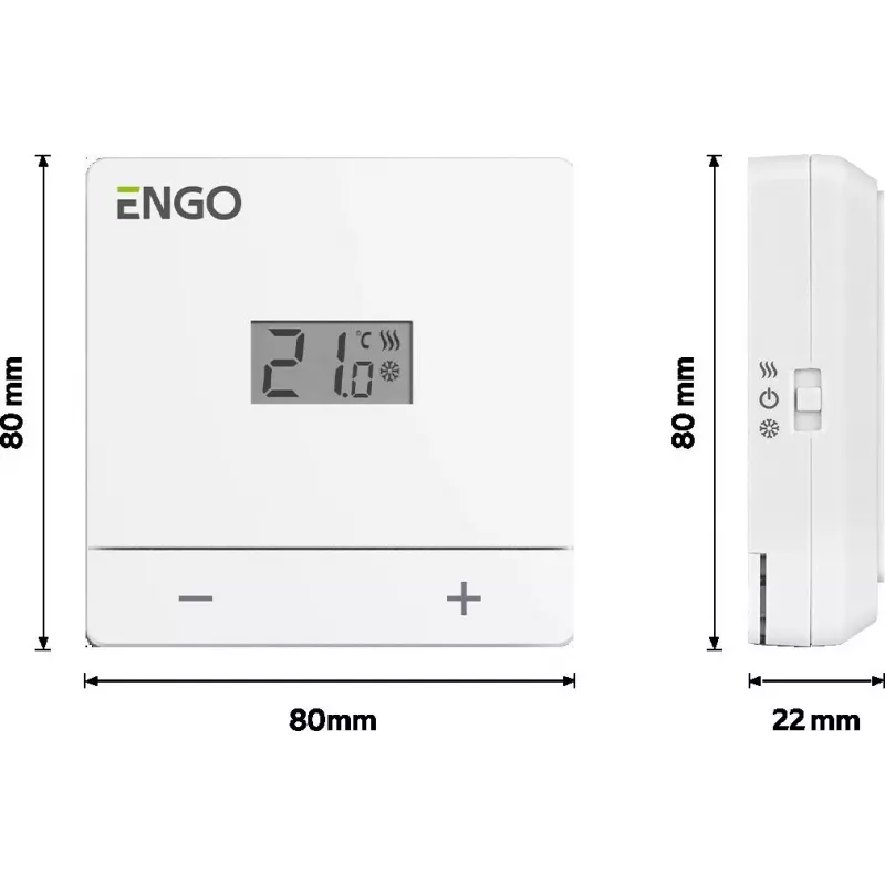 ENGO Controls EASY-BATW Termostato a batería