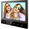 Eura VDP-80C5 Videoportero para dos viviendas, Negro, 2x 7 pulgadas LCD, FHD, 2 entradas, cámara 1080p, lector RFID, montaje en superficie