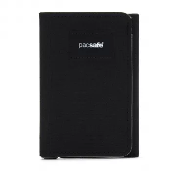 Pacsafe RFIDsafe Cartera trifold negra
