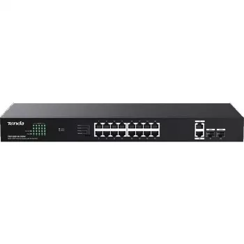 Tenda TEG1120P-16-250W Switch PoE+ no gestionado 18 puertos Gigabit 2 SFP 250W