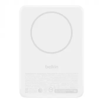Belkin BoostCharge Batería Externa Magnética Slim 10.000 mAh Qi2 15W Blanca