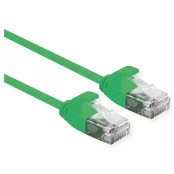 ROLINE Cable de Red UTP DataCenter Cat.6A (Class EA), LSOH, Slim, Verde, 3 m