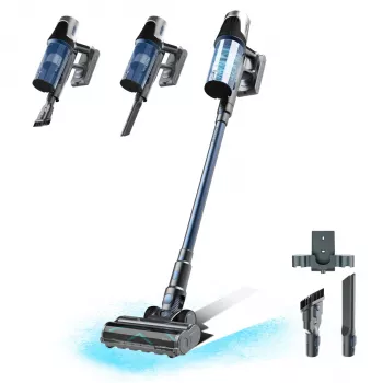 CECOTEC Conga Rockstar RS50 Aspirador de Escoba con Batería, Negro/Turquesa