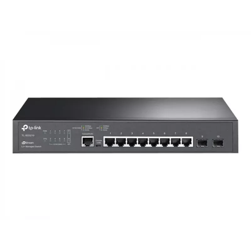 TP-Link LiteWave SG3210 Switch L2 Gestionado con 8 Puertos Gigabit y 2 Ranuras SFP