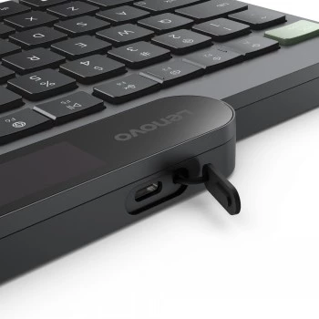Lenovo Teclado Bluetooth autoalimentado Nordic (finlandés/sueco) Storm Grey