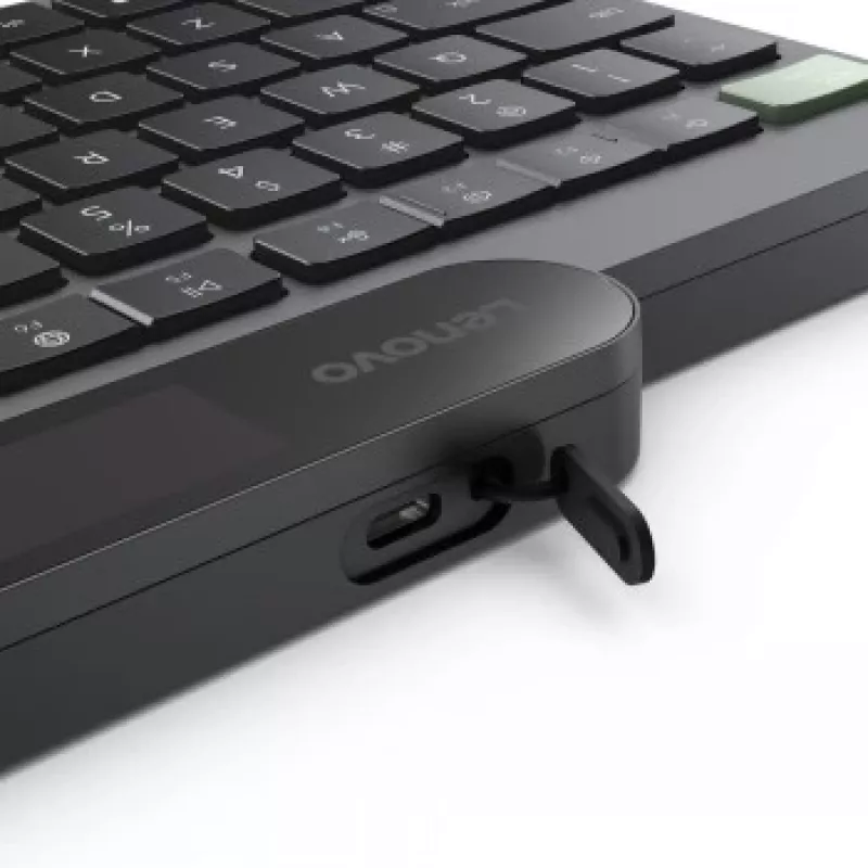 Lenovo Teclado Bluetooth autoalimentado Nordic (finlandés/sueco) Storm Grey