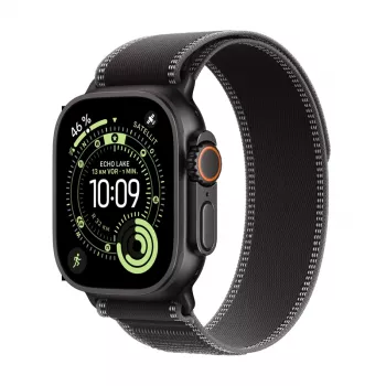 Apple Watch Ultra 3 GPS + Cellular 49mm Caja Black Titanium con Black/Charcoal Trail Loop - M/L