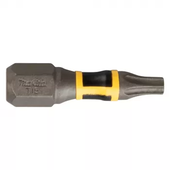 Makita E-25943 Punta de torsión Impact Premier para atornillador de impacto T15 Longitud 25mm Hexágono 1/4 pulgadas