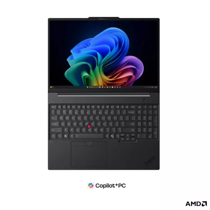 Lenovo ThinkPad T16 G5 AMD Portátil empresarial, 16 inch WUXGA IPS, AMD Ryzen AI 5 PRO 440, 16GB DDR5, 512GB SSD, AMD Radeon 840M, Windows 11 Pro, negro, teclado nórdico