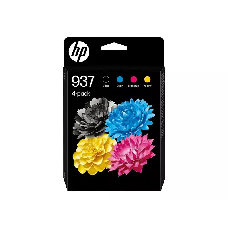 HP 937 CMYK Cartucho de tinta original pack de 4